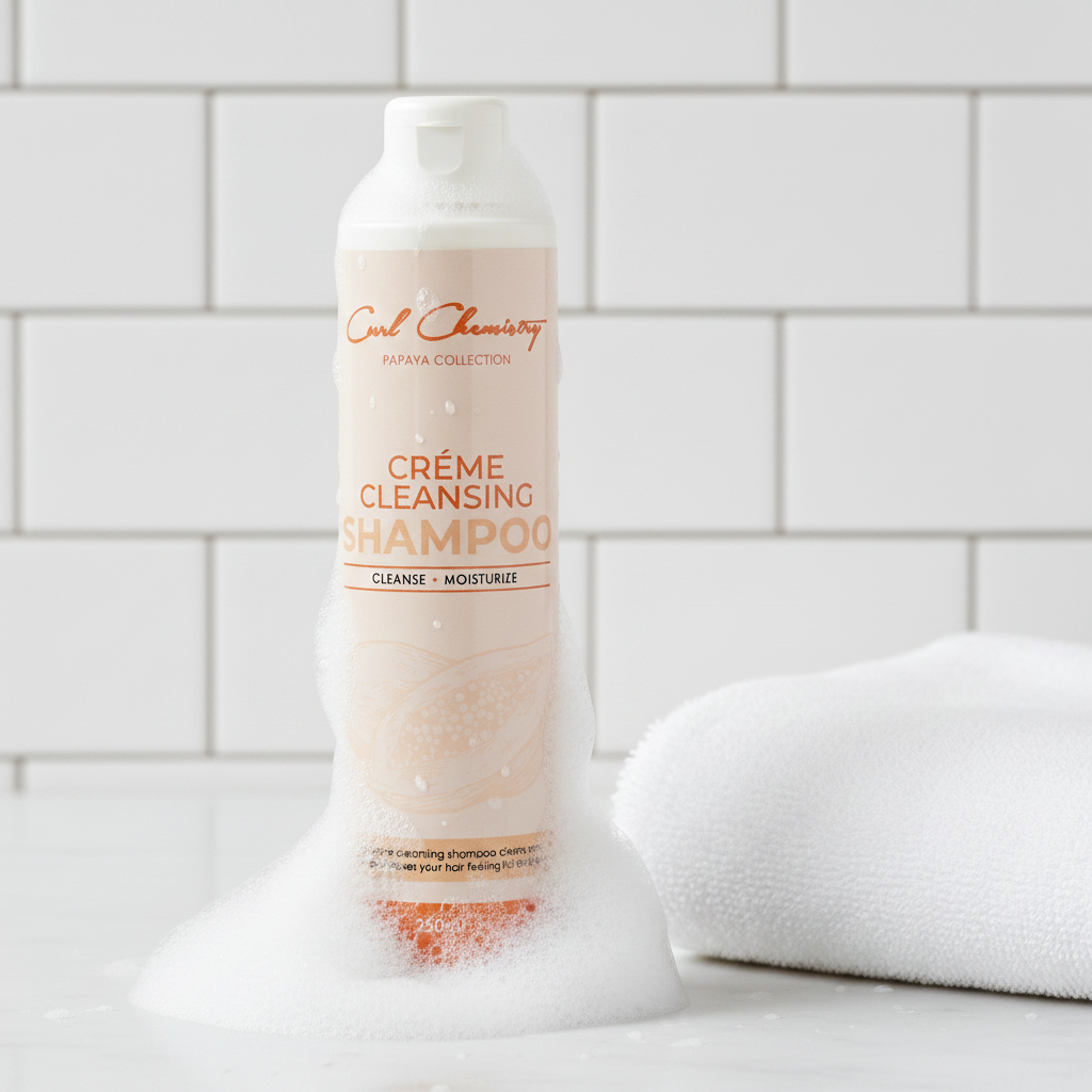 Curl Chemistry Crème Cleansing Shampoo – Moisturising Low-Foam Curl Cleanser (250ml)