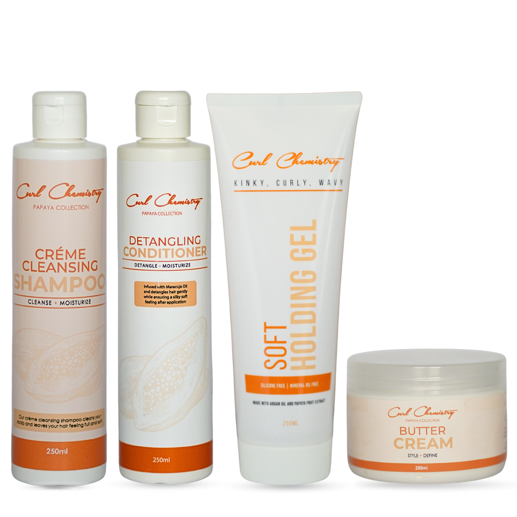 Curl Chemistry Cleansing, Conditioner, Gel & Butter Combo Bundle 250ml