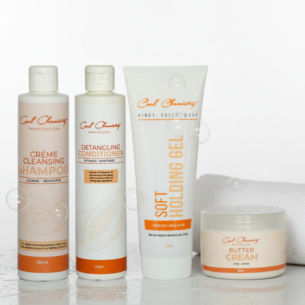 Curl Chemistry Cleansing, Conditioner, Gel & Butter Combo Bundle 250ml