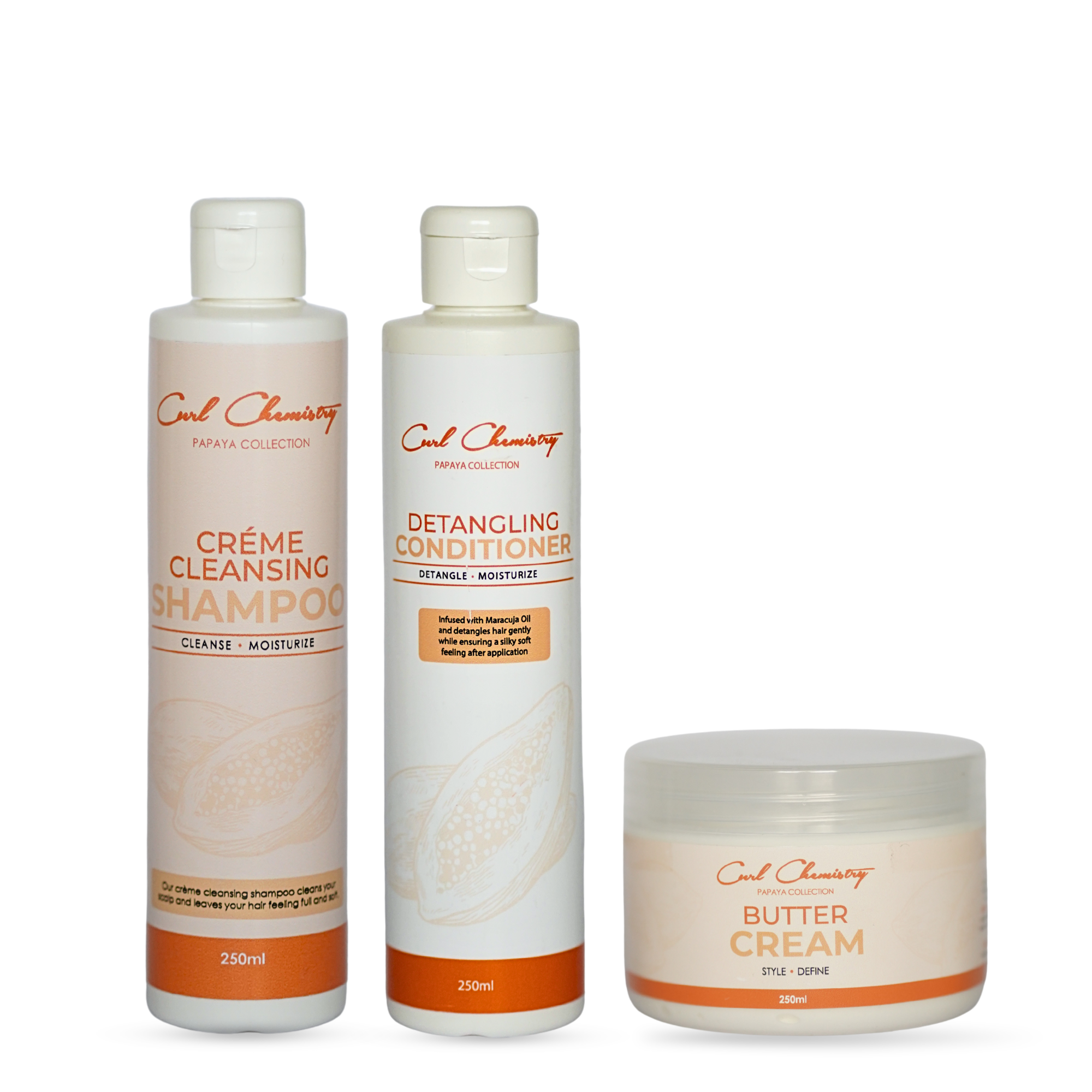 Curl Chemistry Cleanse, Condition & Moisturise – Combo Bundle 250ml