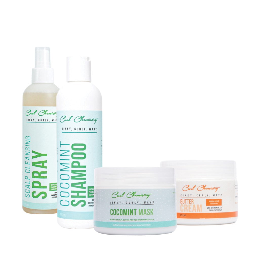Curl Chemistry Cocomint 3 Piece + Butter Cream Combo Bundle 250ml