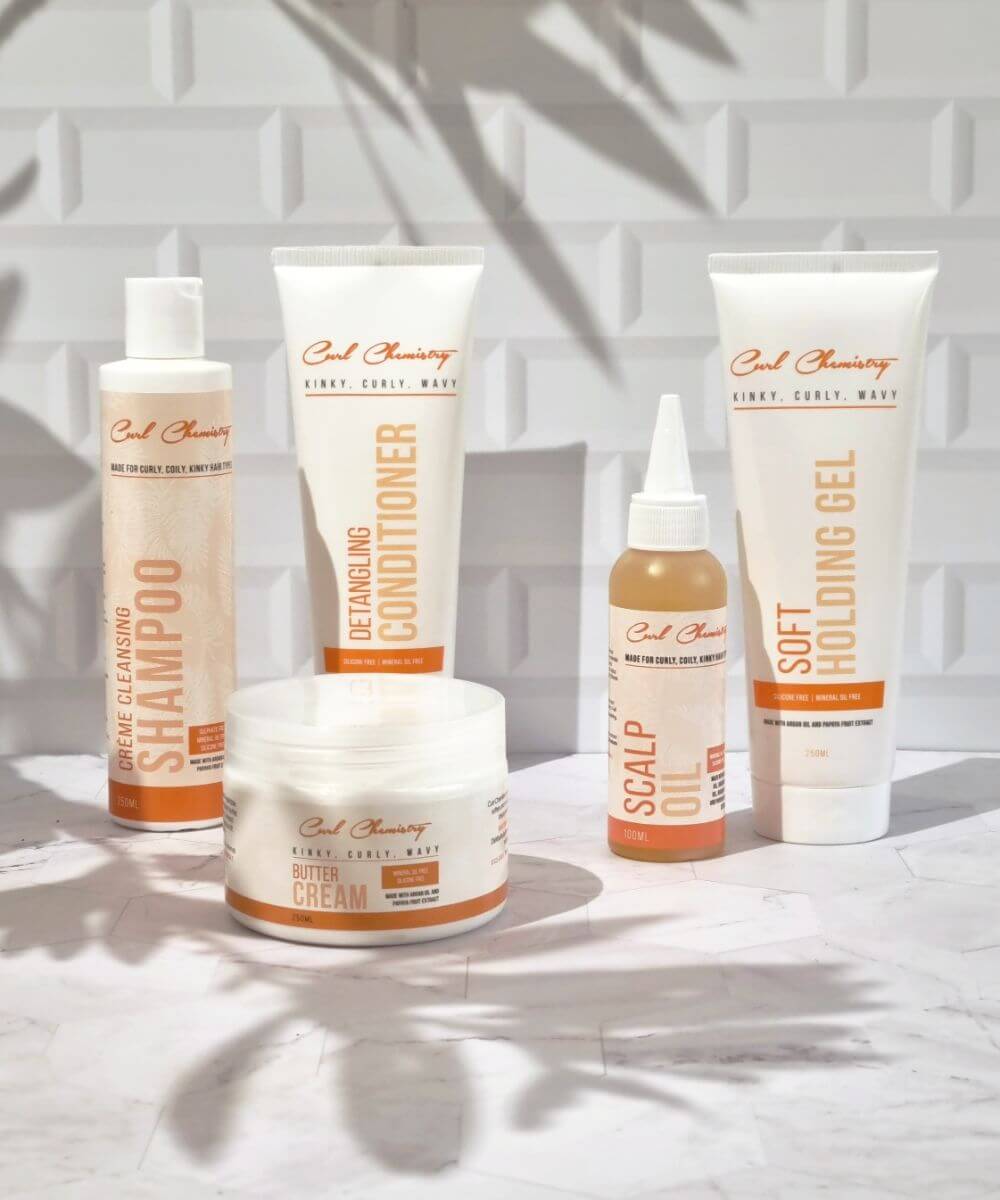 Curl Chemistry Cleansing, Conditioner, Gel & Butter Combo Bundle 250ml