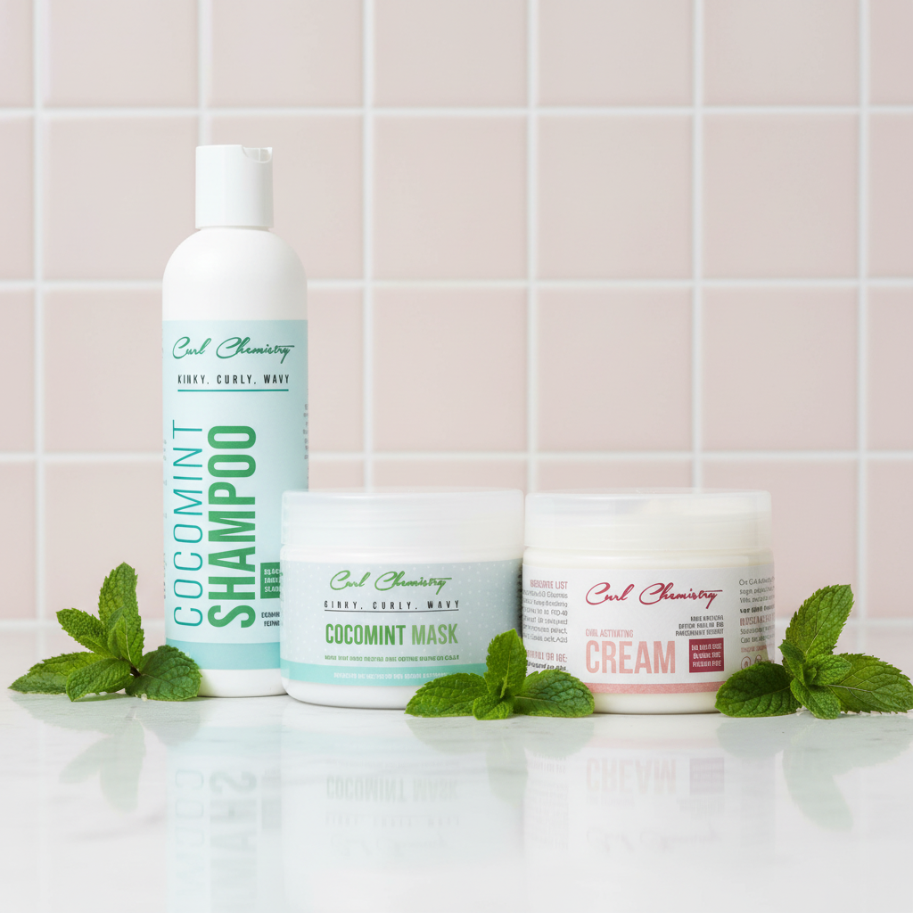 Curl Chemistry Cocomint & Style Combo – Scalp Care, Moisture & Curl Definition Bundle