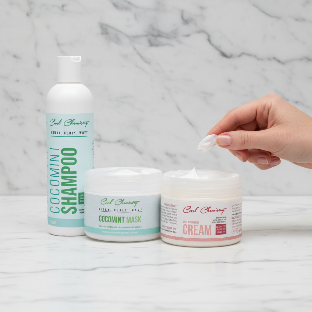 Curl Chemistry Cocomint & Style Combo – Scalp Care, Moisture & Curl Definition Bundle